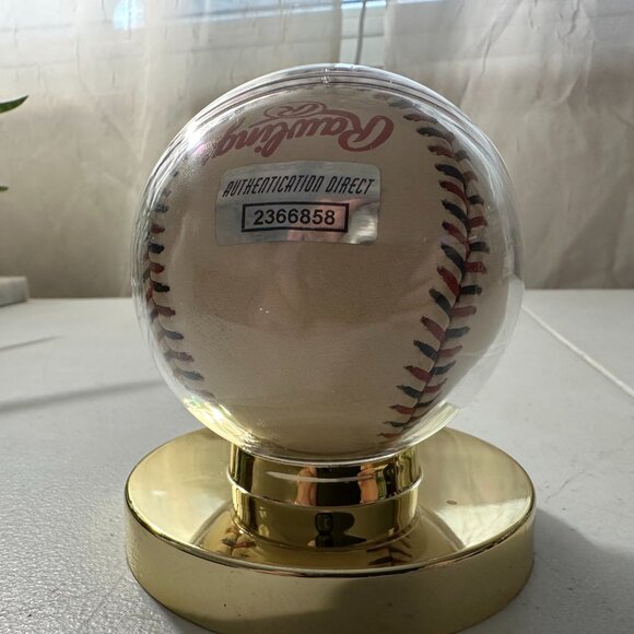 DEREK JETER SIGNED NEW YORK YANKEES BASEBALL AUTOGRAPHED W/COA 2000 ALL STAR 700 - Picture 5 of 7